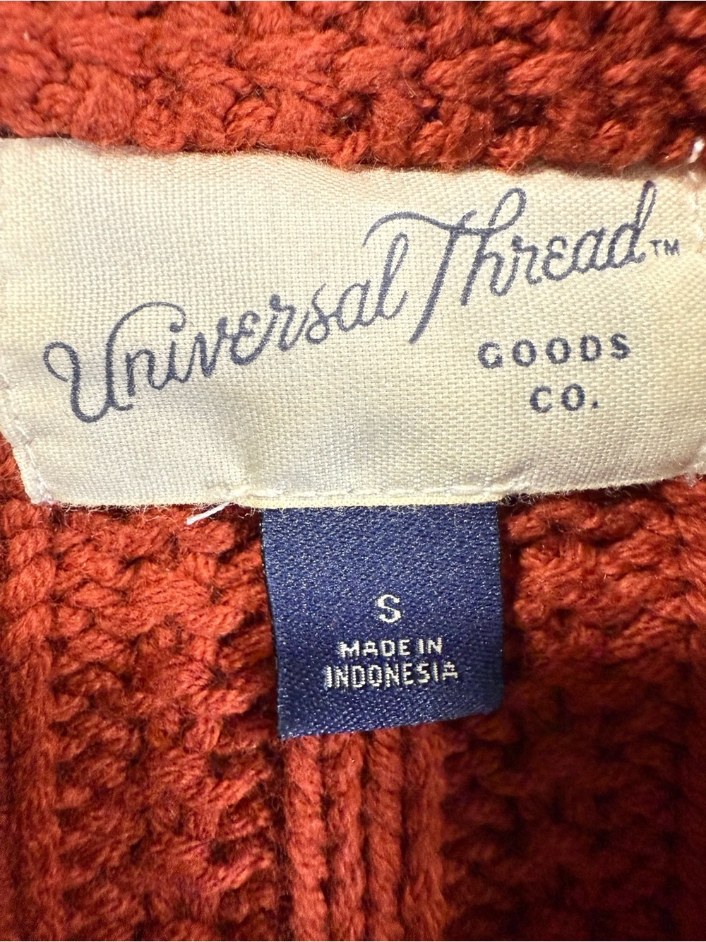 Universal Thread Rust Ribbed Crewneck Sweater - Picture 2 of 10